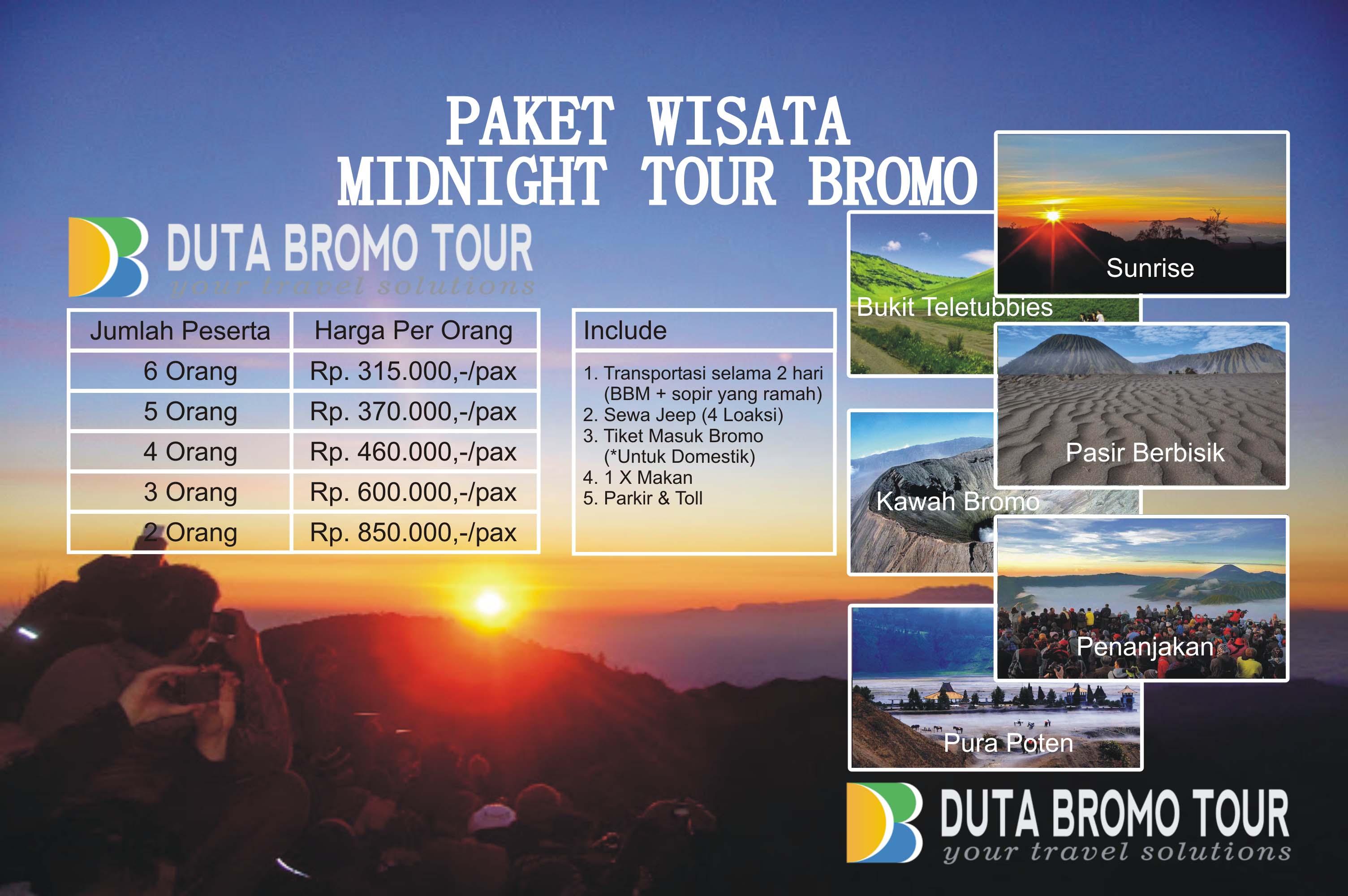 Duta Bromo Tour » Paket Wisata Midnight Tour Bromo